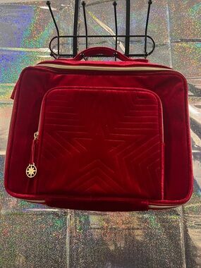 Estée Lauder Red Velvet Makeup Bag Travel Cosmetic Case Star Design